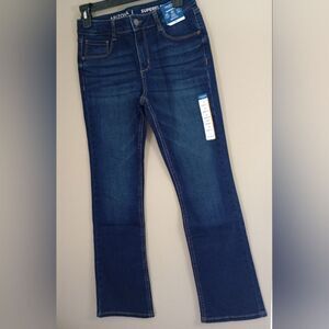 NWT Arizona Jean Company Superflex Dark Wash Bootcut Denim Size 14